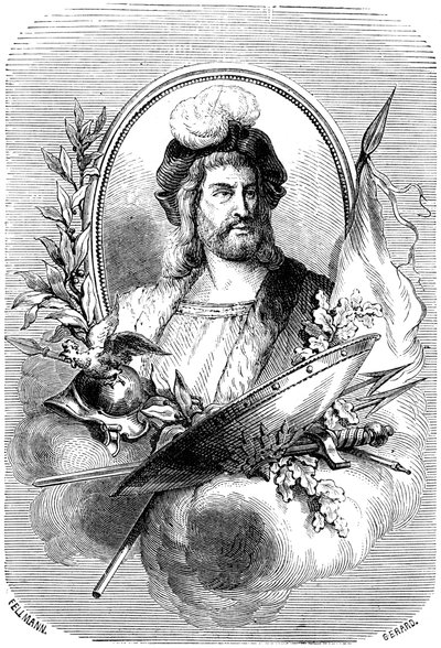 Pierre Terrail de Bayard, Franse soldaat van de 16e eeuw, 1882-1884 door Gerard