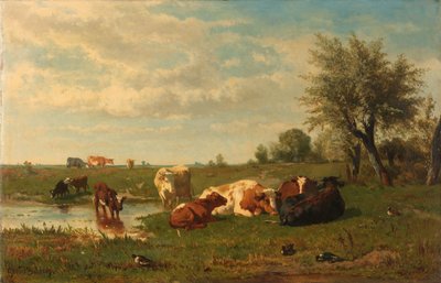 Koeien in de Weide door Gerard Bilders