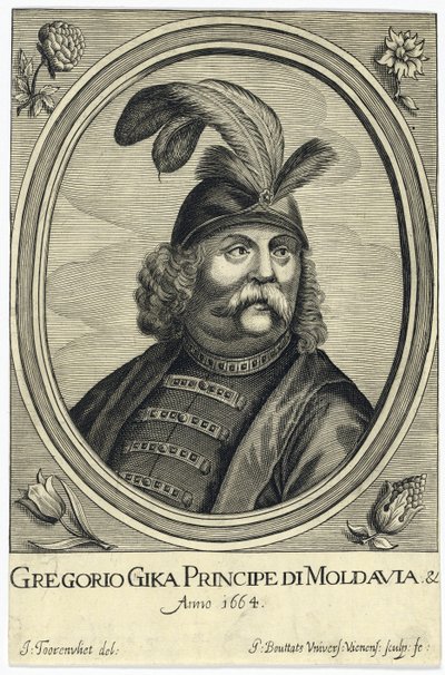 Grigore I Ghica (Ghika) (1628-1675), Prins van Walachije door Gerard Bouttats