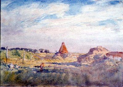 Avondlandschap door Gerard Chowne