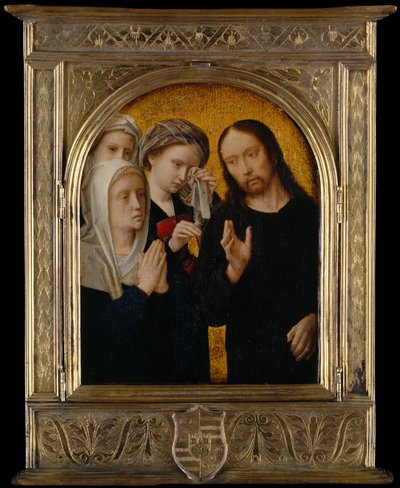 Christus neemt afscheid van zijn moeder, ca. 1500 door Gerard David