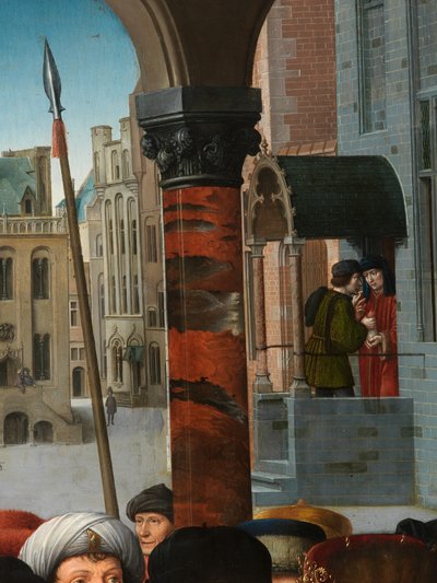 Detail van het oordeel van Cambyses door Gerard David