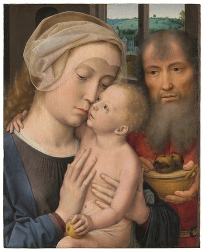 De Heilige Familie door Gerard David
