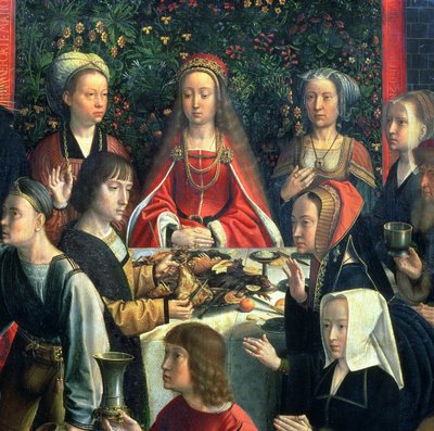 De Bruiloft te Kana (detail) door Gerard David