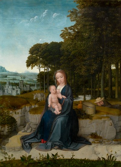De Rust op de Vlucht naar Egypte door Gerard David