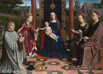 De Maagd en het Kind met Heiligen en Donor, ca. 1510 door Gerard David