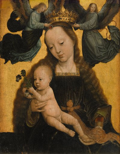 Maagd en Kind met Engelen door Gerard David