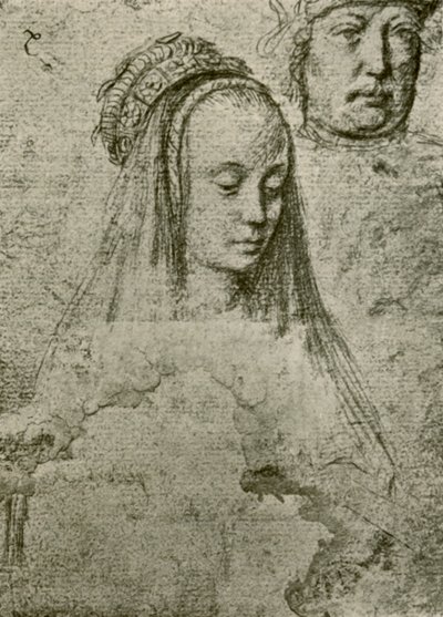 Jonge vrouw met hoofdtooi, 1497-1498, 1908 door Gerard David