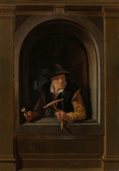 De Vrouw van een Visser door Gerrit Dou