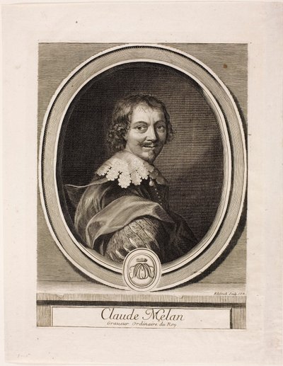 Claude Mellan door Gérard Edelinck