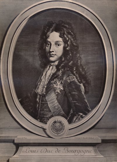Louis, Hertog van Bourgondië, Dauphin van Frankrijk en vader van Koning Lodewijk XV, ca. 1700 1894 door Gerard Edelnick