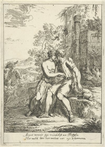 Aminta en Thestylis door Gerard Hoet (I)