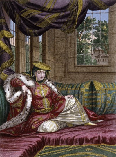 Joodse dame in het Ottomaanse Sultanshof door Gerard Jean Baptiste Scotin