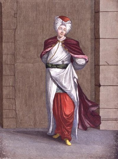 Tchelebi, een jonge Turkse heer door Gerard Jean Baptiste Scotin