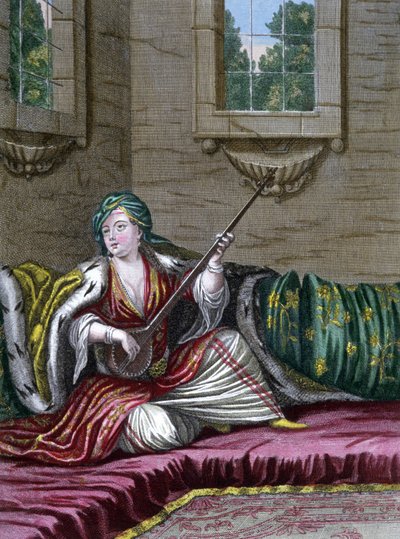 Turkse dame door Gerard Jean Baptiste Scotin