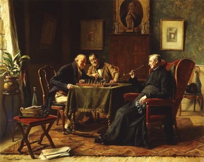 Een schaakspel door Gerard Portielje