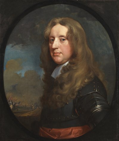 Portret van een royalistische officier door Gerard Soest