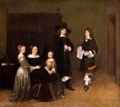 Portret van een Familie, 1656 door Gerard Ter Borch the Younger