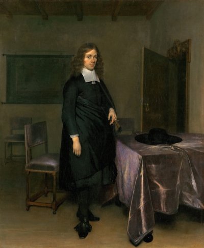 Portret van een man door Gerard Ter Borch the Younger