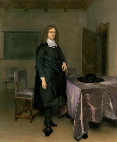 Portret van een man door Gerard Terborch