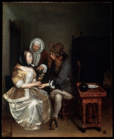 Een glas limonade, 1660s door Gerard Terborch II