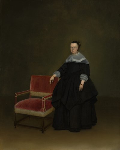 Margaretha van Haexbergen 1614-1676, ca. 1666-67 door Gerard Terborch II