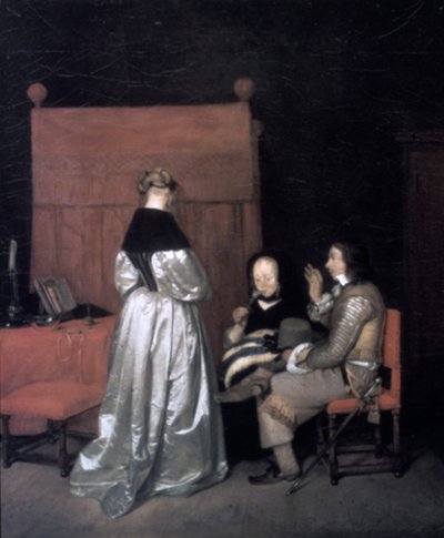 Vaderlijke vermaning, 1654-1655 door Gerard Terborch II