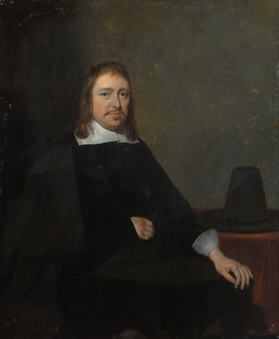 Portret van een Zittende Man door Gerard Terborch II
