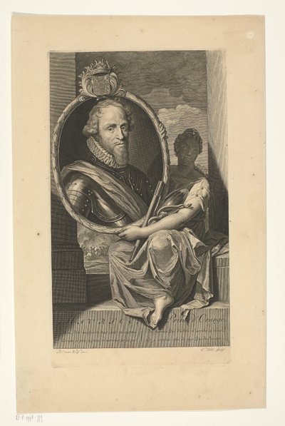 Portret van Maurits, prins van Oranje door Gerard Valck