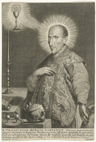 Portret van de heilige Franciscus Borgia door Gerard de Groos