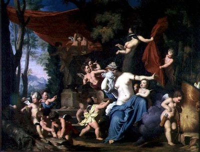 Venus treurt om Adonis door Gerard de Lairesse