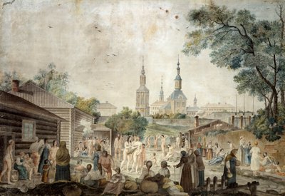 Een Kuurbad in Moskou door Gerard de la Barthe
