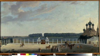 Uitzicht vanuit de ramen van het Ostankinopaleis (Moskou) door Gerard de la Barthe