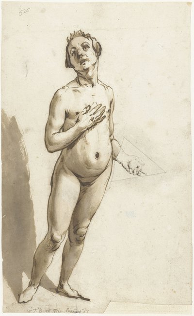 Staande Adam door Gerard ter Borch