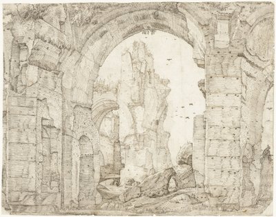 Ruïnes van de thermen van Caracalla, Rome door Gerard ter Borch (I)