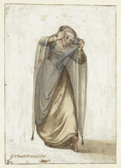 Venetiaanse courtisane door Gerard ter Borch (I)