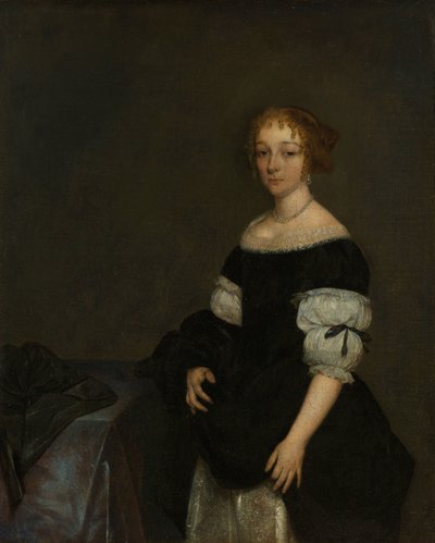 Aletta Pancras (1649-1707) vrouw van François de Vicq door Gerard ter Borch (II)