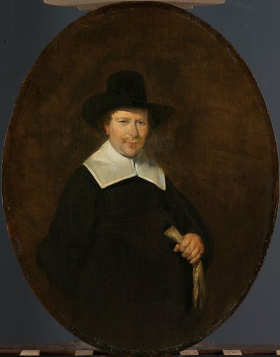 Gerard Abrahamsz van der Schalcke (1609-67), Haarlemse Lakenkoopman door Gerard ter Borch (II)