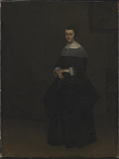 Portret van een dame door Gerard ter Borch