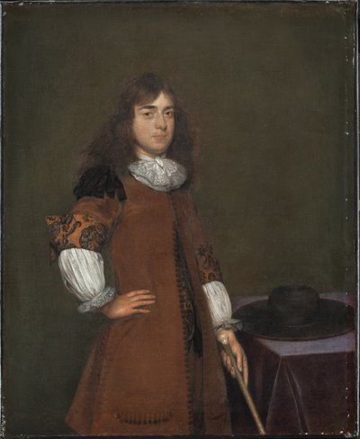 Portret van een man door Gerard ter Borch