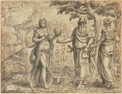 Het zaad ontvangen tussen de doornen, uit de gelijkenis van de zaaier, c. 1573 door Gerard van Groeningen