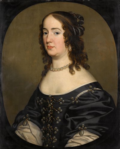 Portret van Amalia van Solms (1602-75) door Gerard van Honthorst (workshop of)