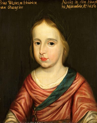Portret van Willem III, Prins van Oranje door Gerard van Honthorst (workshop of)