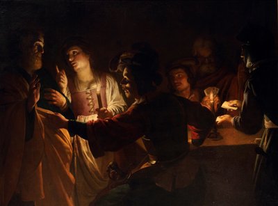 De Verloochening van Sint Petrus door Gerard van Honthorst