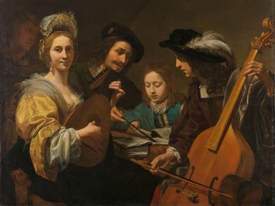 Een Muzikaal Gezelschap door Gerard van Kuijl