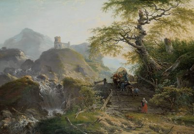 Bergachtig landschap bij Düsseldorf door Gerard van Nijmegen