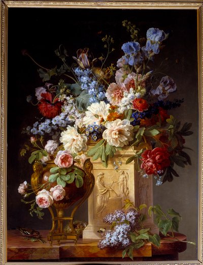 Mand en bloemenvaas door Gerard van Spaendonck
