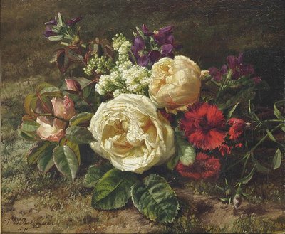 Een zomers boeket door Gerardina Jacoba van de Sande Bakhuyzen