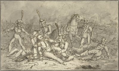Gesneuvelde generaal door Gerardus Emaus de Micault