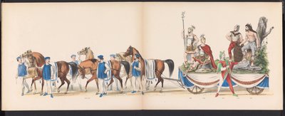 Maskerade van de Leidse studenten, 1870 (plaat 15) door Gerardus Johannes Bos